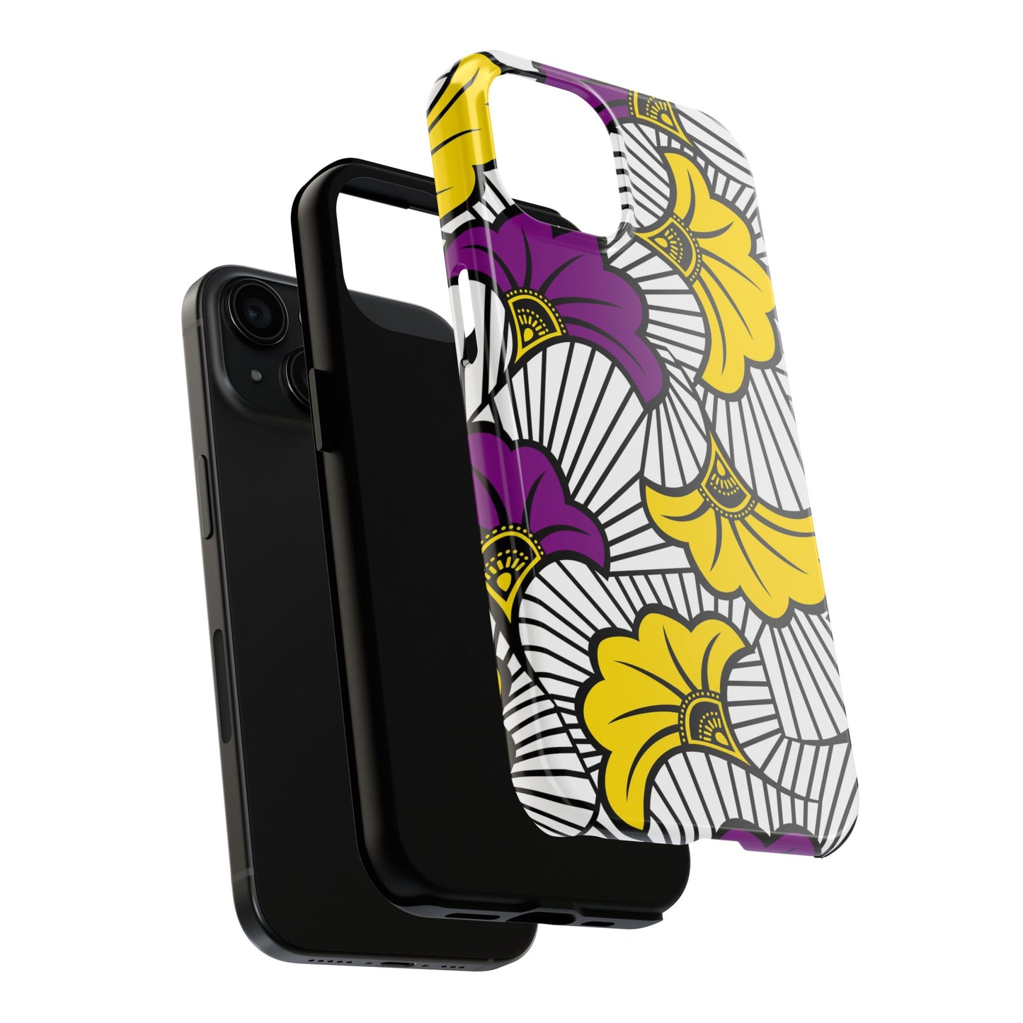 African Wax Vibrant Floral Tough Phone Case