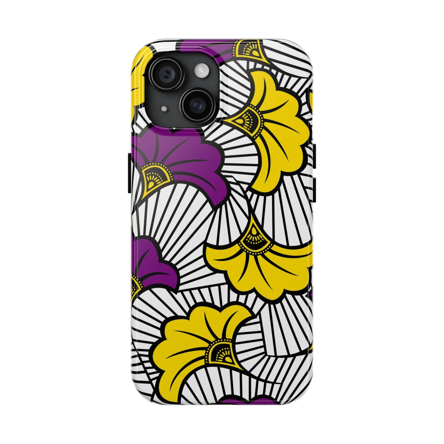 African Wax Vibrant Floral Tough Phone Case