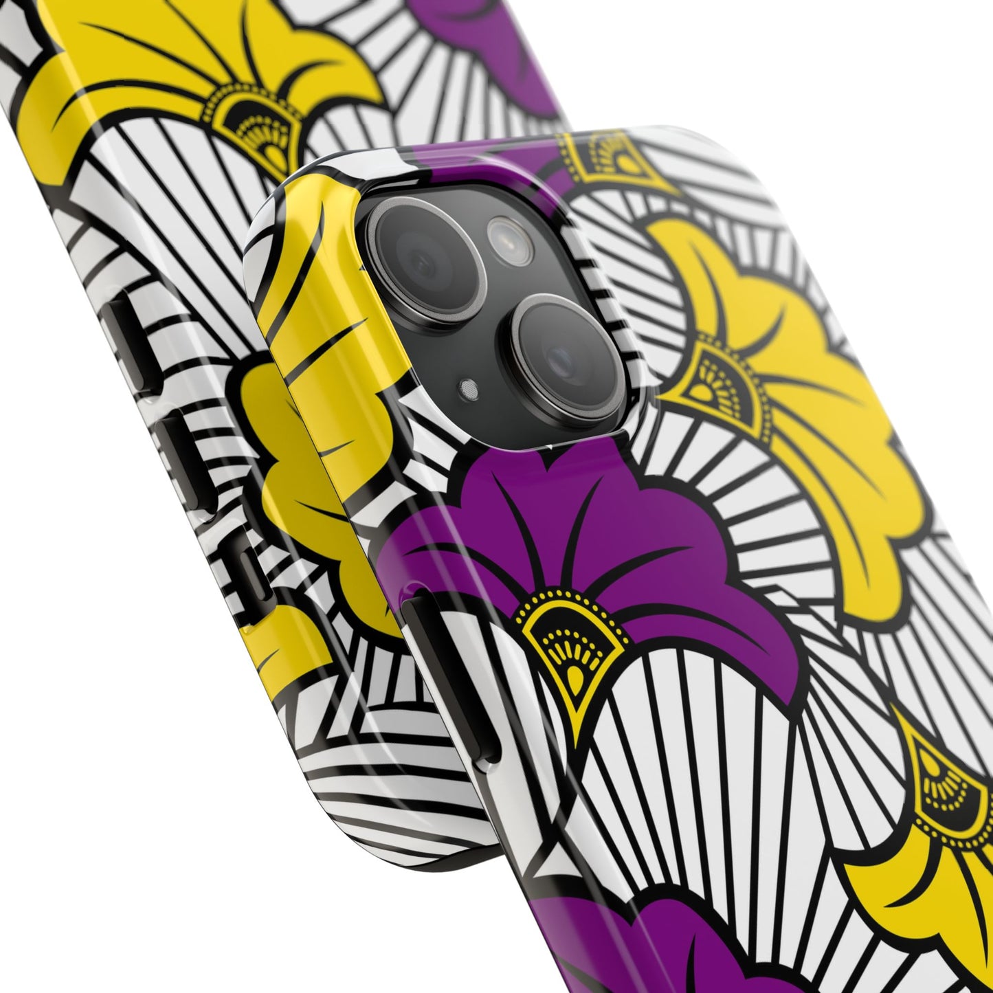 African Wax Vibrant Floral Tough Phone Case