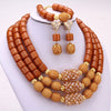 3 Layers Artificial African/Nigerian Coral Beads