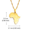 Africa Map Pendant Chain Necklace