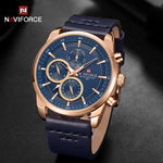 Leather Men Sport Quartz Watch