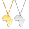 Africa Map Pendant Chain Necklace