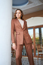 Women Single Breasted Blazer pant suit