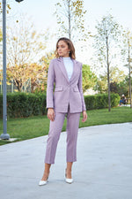 Women Single Breasted Blazer pant suit