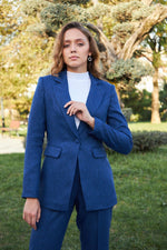 Women Single Breasted Blazer pant suit