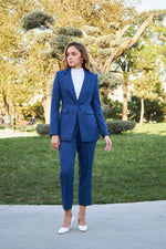 Women Single Breasted Blazer pant suit