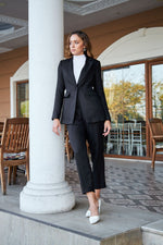 Women Single Breasted Blazer pant suit