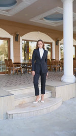 Women Single Breasted Blazer pant suit